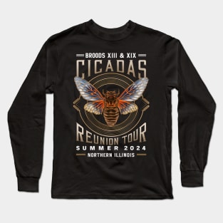 Cicada 2024-Double Brood Emergence XIII & XIX Reunion vintage Long Sleeve T-Shirt